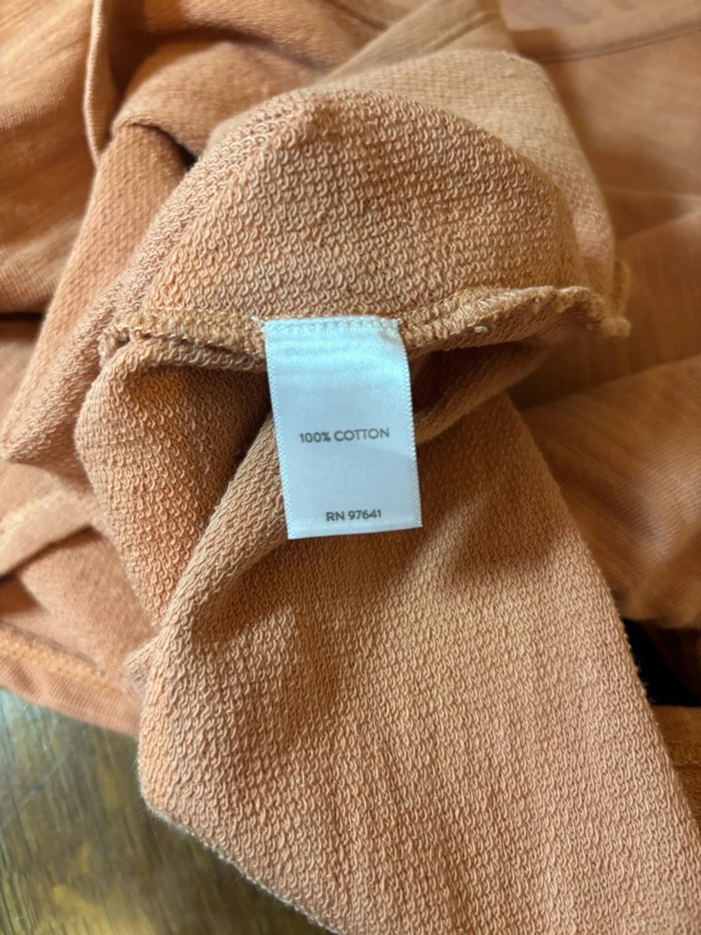 J. Jill Peach Relaxed Fit Long-Sleeve Pullover, peasant sleeves, XL, 100% cotton